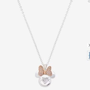 Disney Classics Jewelry | Minnie Mouse Crystal Pendant Necklace